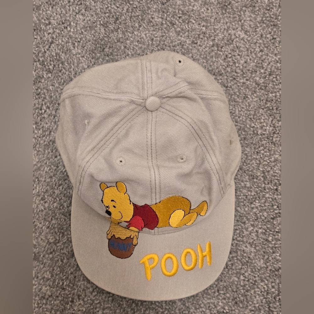 Vintage Pooh Embroidered Snap Back Adjustable Ball Cap - Picture 3 of 7